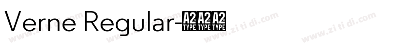 Verne Regular字体转换